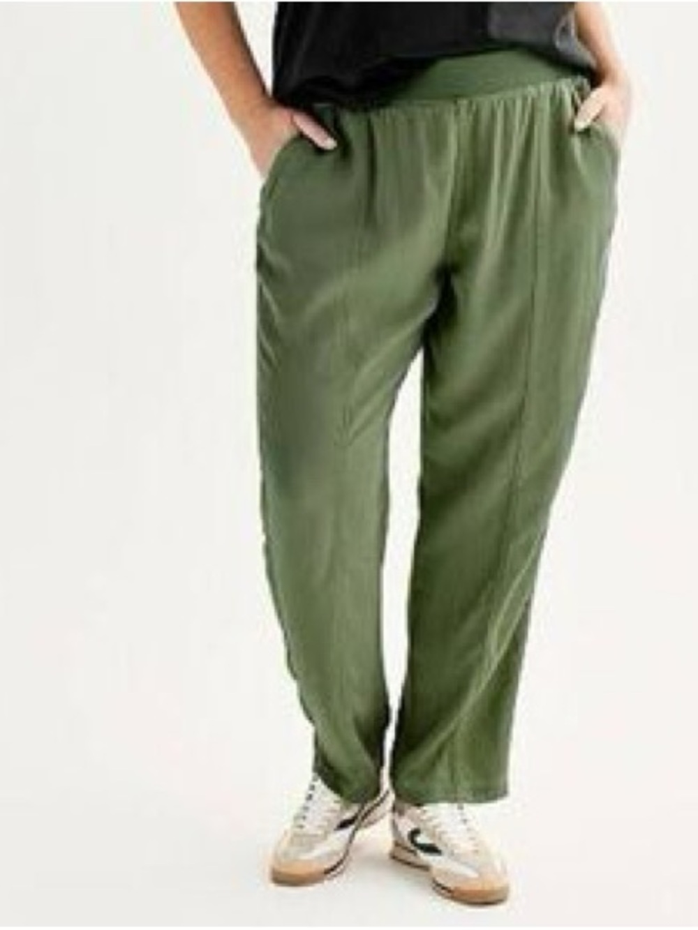 Kohls Sonoma Olive Green Relaxed Jogger Pants